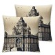 Vintage Stamps Pillow Covers London Big Ben Decorative Cushion Cover Pillow Cases  England Square Pillowcase for Sofa Couch Home Decor (Big Ben, 