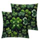 Happy St Patricks Day Pillow Covers St Patricks Day Decorations Green Luck Vase Holiday Farmhouse Spring Cushion Case for Home Sofa Couch