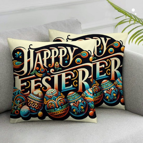  Pillow Covers Happy Decor Hello My Peeps Pillow Covers Decorative Outdoor Throw Pillow Covers Cushion Case