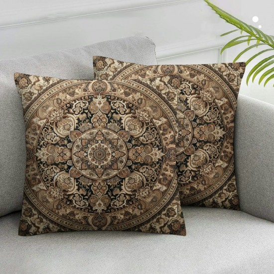  Outdoor Pillow Covers  Persian Carpet Tribal Pattern Throw Pillow Cover Outdoor Waterproof Pillow Covers Decor for Patio Funiture Garden