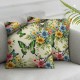  Spring Pillow Covers  Blue Flowers Throw Pillowcase Butterfly Home Sofa Bedroom Living Room Holiday Cushion Case Farmhouse Decorations