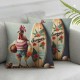  Summer Pillow Covers  Funny Chicken Throw Pillow Covers Summer Farmhouse Cushion Case Decor for Sofa Couch