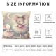  Christmas Pillow Covers Pink Throw Pillow Covers Christmas Winter Pillowcase Home Decor Living Room House Decorative Cushion Case for Sofa Couch