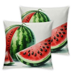  Summer Pillow Covers  Melon Pineapple Throw Pillow Covers Summer Farmhouse Cushion Case Decor for Sofa Couch