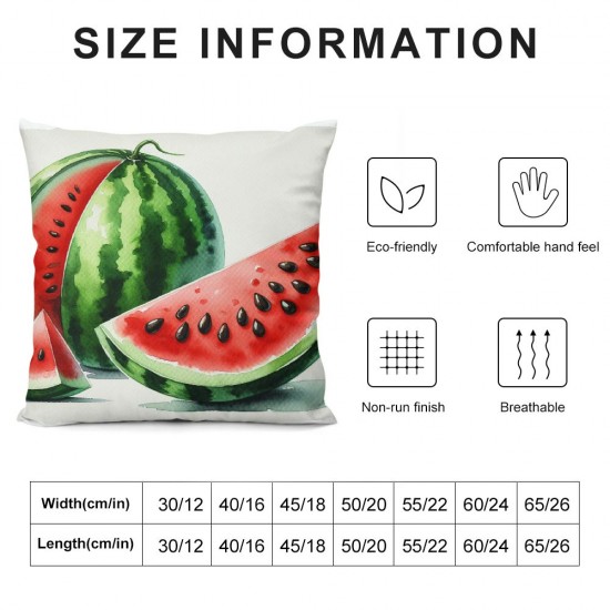  Summer Pillow Covers  Melon Pineapple Throw Pillow Covers Summer Farmhouse Cushion Case Decor for Sofa Couch