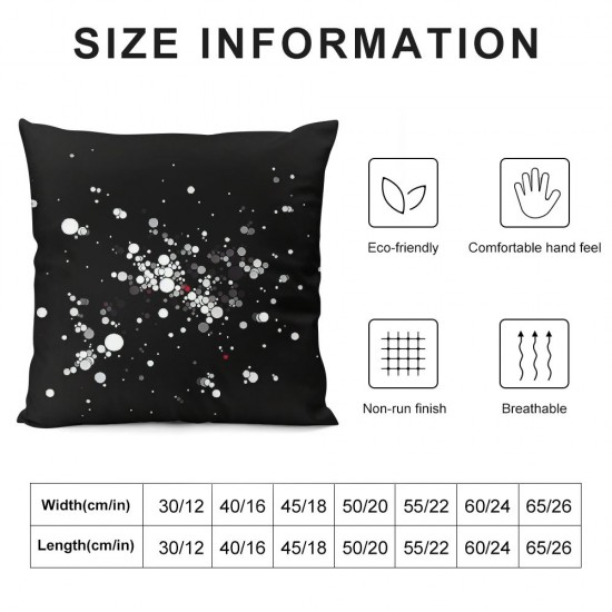 of July American Flag Pillow Covers Black White Decorative Throw Pillow Case Home Decor for Sofa Livingroom Couch Bed