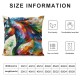 hrow Pillow Covers Horse Oil Painting Vintage Wild Decorative Pillow Cases Home Decor Square Pillowcases ( Horse)