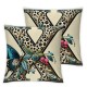  Pillow Covers Floral Butterfly Throw Pillowcase Happy Decorative Pillows Home Sofa Bedroom Decor Cushion Case Spring Seasonal Farmhouse Decorations