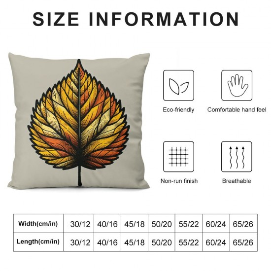 Fall Pillow Covers Fall Pumpkin Maple Leaf Throw Pillowcase Holiday Home Decor Sofa Bedroom Cushion Case Outdoor Indoor Decorations