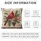 Christmas Pillow Covers Christmas Red Throw Pillowcase Party Decorations Winter Home Decor Case for Sofa Couch