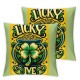  St Patricks Day Pillow Covers Coin Pot Throw Pillowcase Lucky Home Green Sofa Decor Pillowcase Happy Decoration Cushion Cases