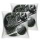  Ball Sports Throw Pillow Cases Retro Black Decorative Pillow Covers Home Decor Pillowcase Gifts for Lovers (Black )