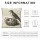  Sparrow Bird and Tree Leaves Decorative Throw Pillow Case for Home Decor Cushion Cover Pillowcase 