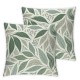  Green Grey Pillow Covers Summer Floral Green Gray Decor Pillow Case Outdoor Linen Square Cushion Cover Home Decor for Sofa Couch Bed