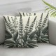 Green Plant Throw Pillow Covers Pure and Fresh Flower Art Spring Summer Decorations Pillow Covers  Outdoor Home Decor Cushion Cover for Sofa Couch (Green Plant, 