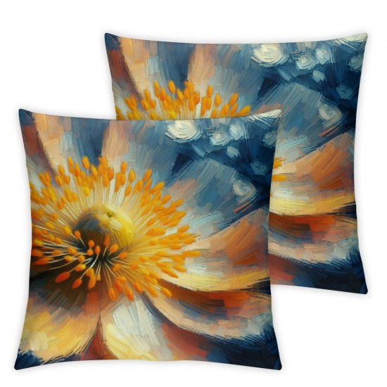  Bloom Floral Pillow Covers Farmhouse Spring Summer Decorations Throw Pillow Cover Sunflower Decorative Cushion Case for Sofa Couch Home Bed