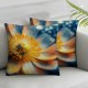  Bloom Floral Pillow Covers Farmhouse Spring Summer Decorations Throw Pillow Cover Sunflower Decorative Cushion Case for Sofa Couch Home Bed