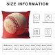 Retro Oil Painting Popular Sports in USA Throw Pillow Case for Outdoor Indoor Home Decor Cushion Cover