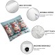  Pillow Covers Valentine’s Day Black White Heart Decorations Pillow CasesHoliday Cushion Cover for Sofa 