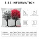 Red Christmas Decorations Pillow Covers Merry Christmas Tree Truck Holiday Pillow Case Decor for Home Sofa Couch