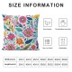 Spring Pillow Covers Fresh Flower Market Spring Decorations Throw Pillowcase Linen Cushion Case for Spring Home Décor