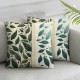  Spring Pillow Covers  Hello Spring Throw Pillowcase Green Leaves Seasonal Home Sofa Bedroom Living Room Holiday Cushion Case Farmhouse Decorations