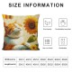  Spring Pillow Covers Orange Cat Sunflowers Throw Pillowcase Summer Home Sofa Bedroom Living Room Holiday Cushion Case Modern Decorations