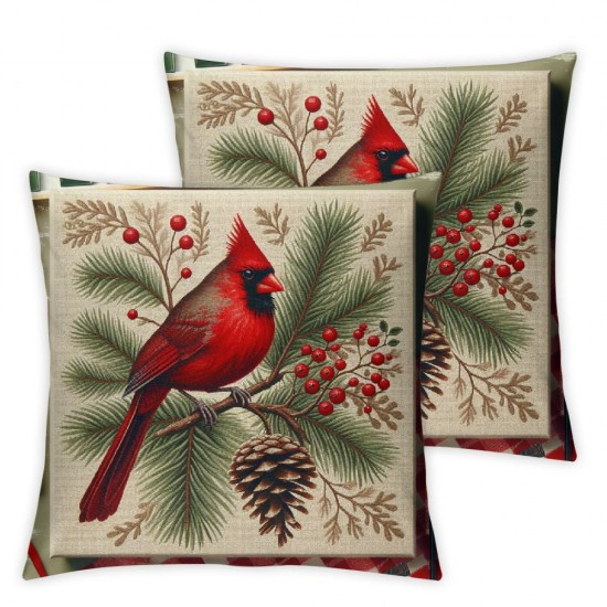 Christmas Pillow Covers Christmas Red Throw Pillowcase Party Decorations Winter Home Decor Case for Sofa Couch