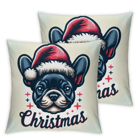  Christmas Pillow Covers Dog Throw Pillow Covers Pillowcase Dog for Living Room Cushion Case