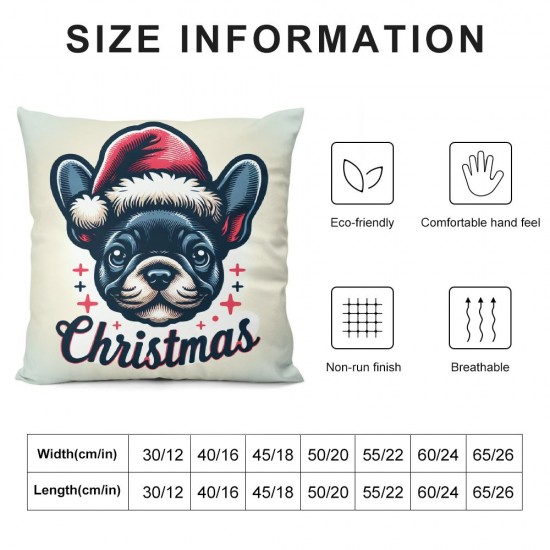  Christmas Pillow Covers Dog Throw Pillow Covers Pillowcase Dog for Living Room Cushion Case