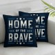  of July Pillow Covers Land of The Free Throw Pillow Covers Home of The Brave Cushion Case Pillowcase Decorations for Sofa Couch