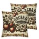  Apples Harvest Throw Pillow Covers Decorative Pillow Cases Fruit Garden Orchard Autumn Square  Pillowcase Vintage Flower Decor Cushion Cover 