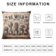 Be Wild and Free Throw Pillow Covers Succulent Cactus Bonsai Wood Grain Decorative Pillow Cases  Summer Green Plants Cushion Cover with Words 