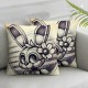 Cute Rabbit Bunny Ass Pillow Covers Grey and White Holiday Farmhouse Throw Pillow Cases Spring Decorations Cushion Cover for Home Sofa Outdoor