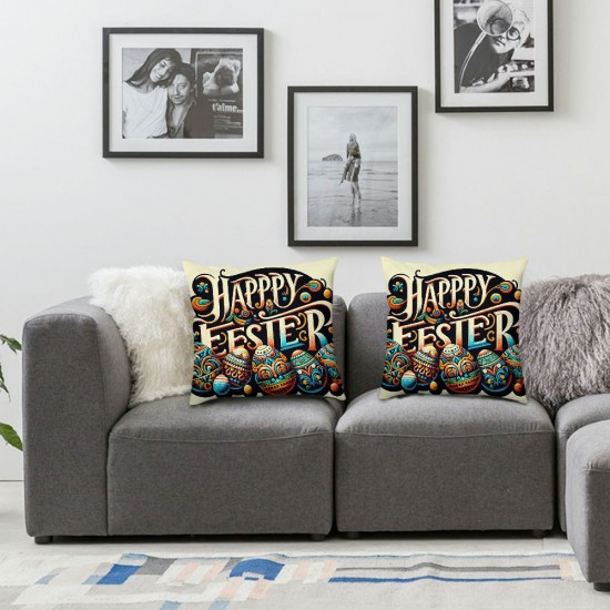  Pillow Covers Happy Decor Hello My Peeps Pillow Covers Decorative Outdoor Throw Pillow Covers Cushion Case