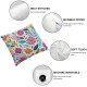 Spring Pillow Covers Fresh Flower Market Spring Decorations Throw Pillowcase Linen Cushion Case for Spring Home Décor