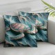  Throw Pillow Covers Coastal Ocean Park Decorative Pillow Case Outdoor Cushion Cover for Sofa Couch Bedroom