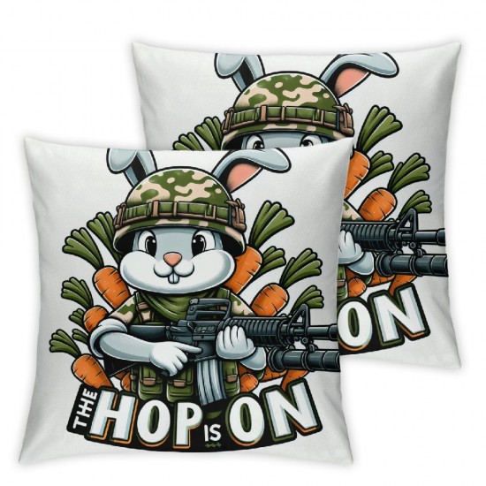  Pillow Covers The Hunt is On Throw Pillowcase Egg Home Sofa Bedroom Cushion Case Seasonal Farmhouse Decorations