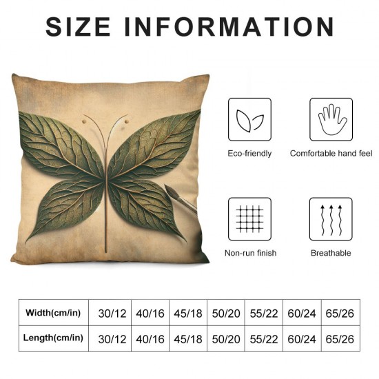  Spring Pillow Covers Spring Green Leaves Throw Pillowcase Modern Home Sofa Bedroom Living Room Holiday Cushion Case Decorations