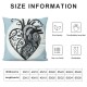  USA American Flag Love Heart Patriotic Throw Pillow Covers Cushion Case Pillowcase Decorations for Sofa Couch