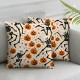  Halloween Pillow Covers  Boot Spookin' Boogie Pillowcase Dancing Skeleton Holiday Farmhouse Throw Pillows Indoor Outdoor Couch Cushion Case for Home Sofa Decor