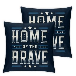  of July Pillow Covers Land of The Free Throw Pillow Covers Home of The Brave Cushion Case Pillowcase Decorations for Sofa Couch