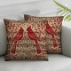  Christmas Pillow Covers Brown Throw Pillows Appear When Angle are Near Home Decor Living Room Decorative Pillowcase Cushion Case for Sofa Couch