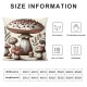 Home Decorative Pillowcase Mushroom Series Spring Throw Pillow Case Square Super Soft Cushion Cover for Sofa Bed Chair Couch Living Room Decoration 