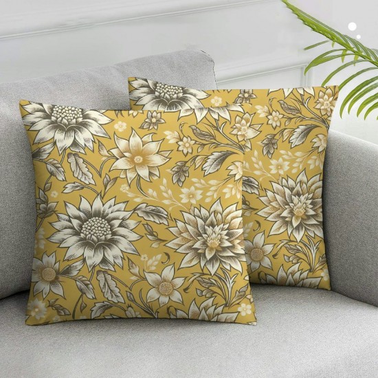 Yellow Leaves Cushion Cover Throw Pillow Covers for Sofa Home Decor Pillowslip Gift Pillowcase 