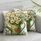 Spring Summer Pillow Covers Spring Decorations Floral Decorative Throw Pillows Outdoor Decor Cushion Case for Sofa Living Room 