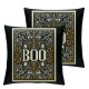 Happy Halloween Pillow Covers Black White Pumpkin Pillows Decorative Throw Pillows Outdoor Cushion Cover Halloween Party Pillow Cases for Sofa Couch