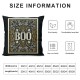 Happy Halloween Pillow Covers Black White Pumpkin Pillows Decorative Throw Pillows Outdoor Cushion Cover Halloween Party Pillow Cases for Sofa Couch