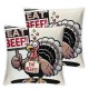  Throw Pillow Covers Decorative Cushion Cover Happy Thanksgiving Day Cartoon Turkey Eat Food Brown Pillow Cases Square Pillowcases for Bed Sofa