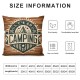 ShareJ Pillow Covers Outdoor Camping Inspirational Quote Rustic Wood Background Cushion Cover RV Car Decor Pillow Cases 